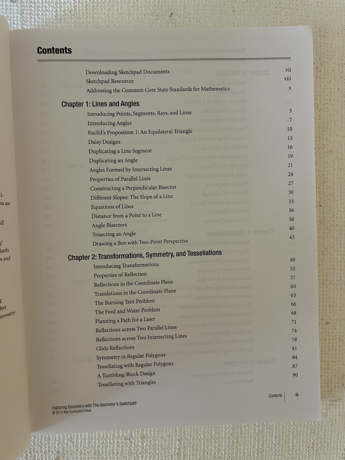 Common Core Ready, EXPLORING GEOMETRY – Version 5 – Key Curriculum Press