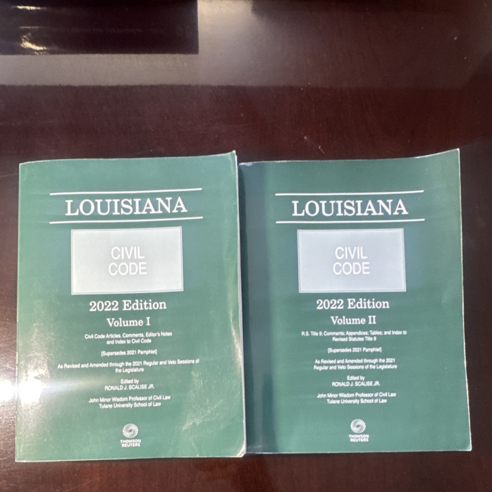Louisiana Civil Code 2022 Vol I & II by Scalise, Civil Law
