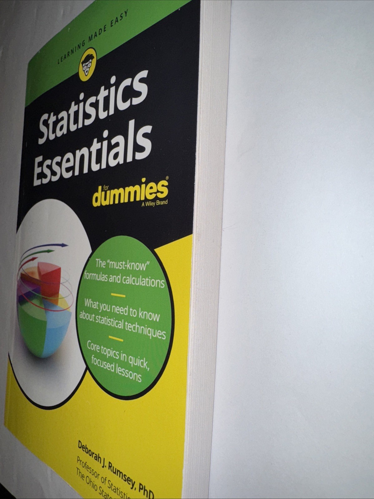 Statistics Essentials for Dummies by Deborah J. Rumsey (2019, Trade Paperback)
