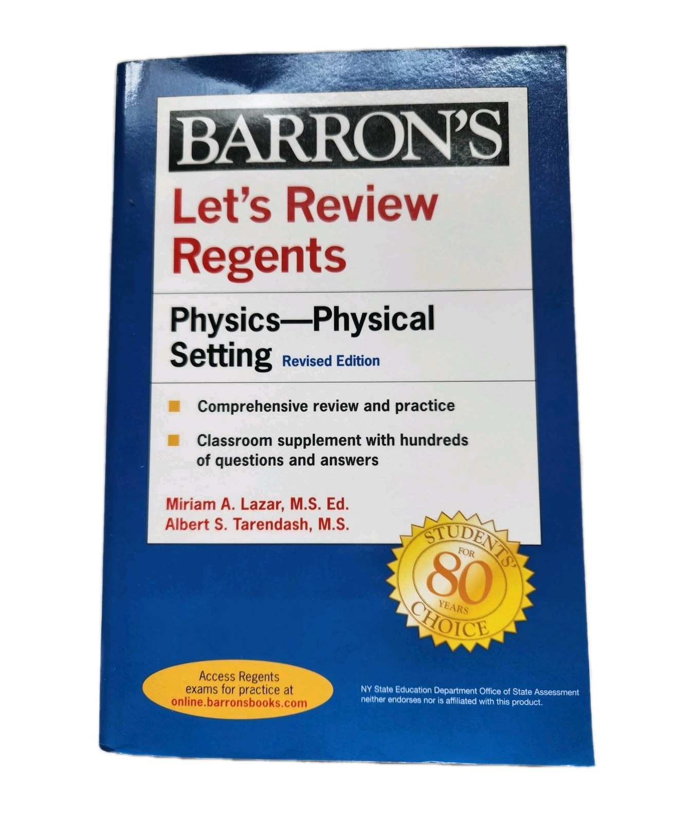 Barron’s Regents PHYSICS NY Ser.: Regents Setting Power Pack BOX SET