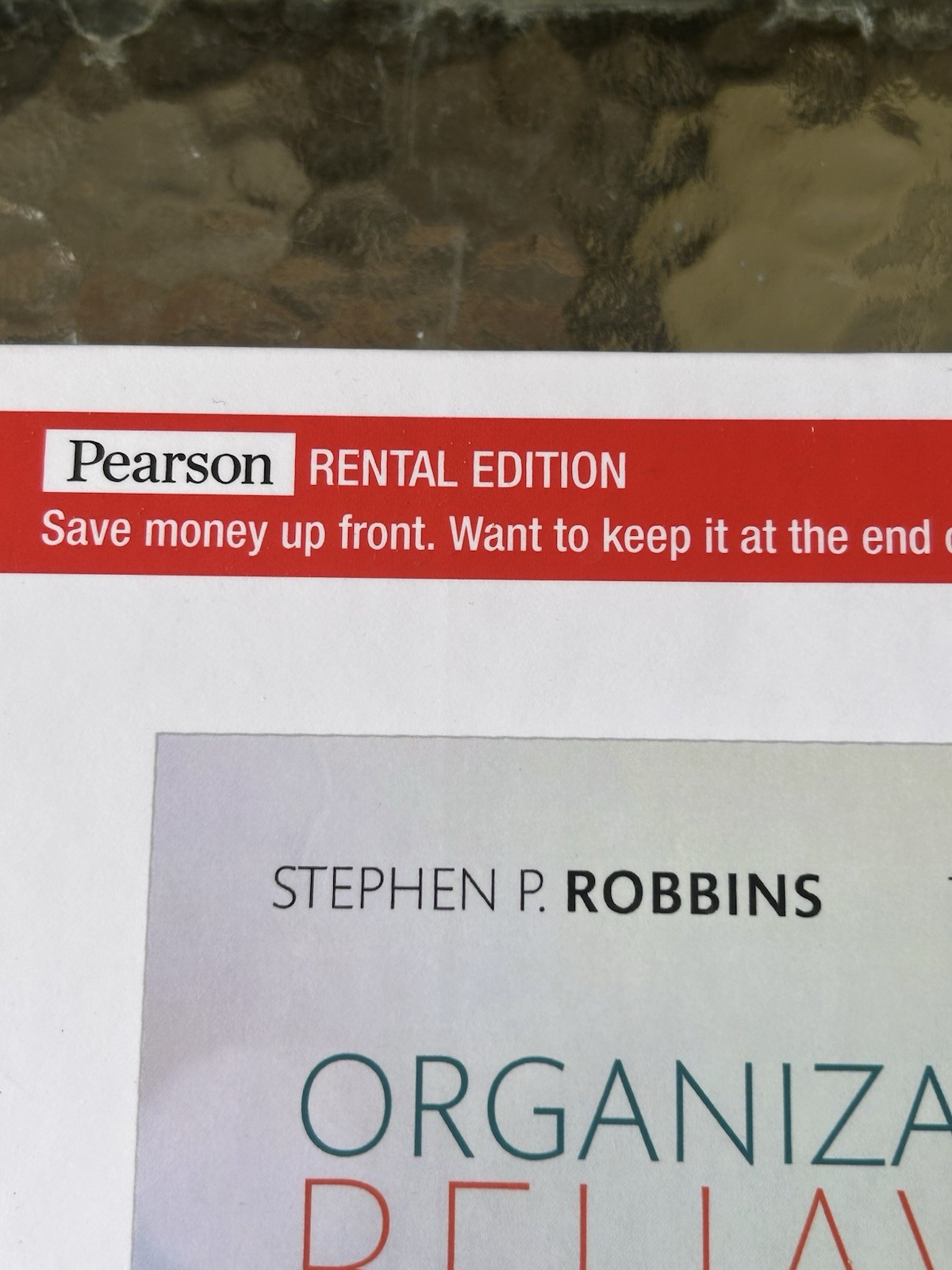 Excellent! Pearson ORGANIZATIONAL BEHAVIOR 19e *Rental Ediiton* HARDBACK