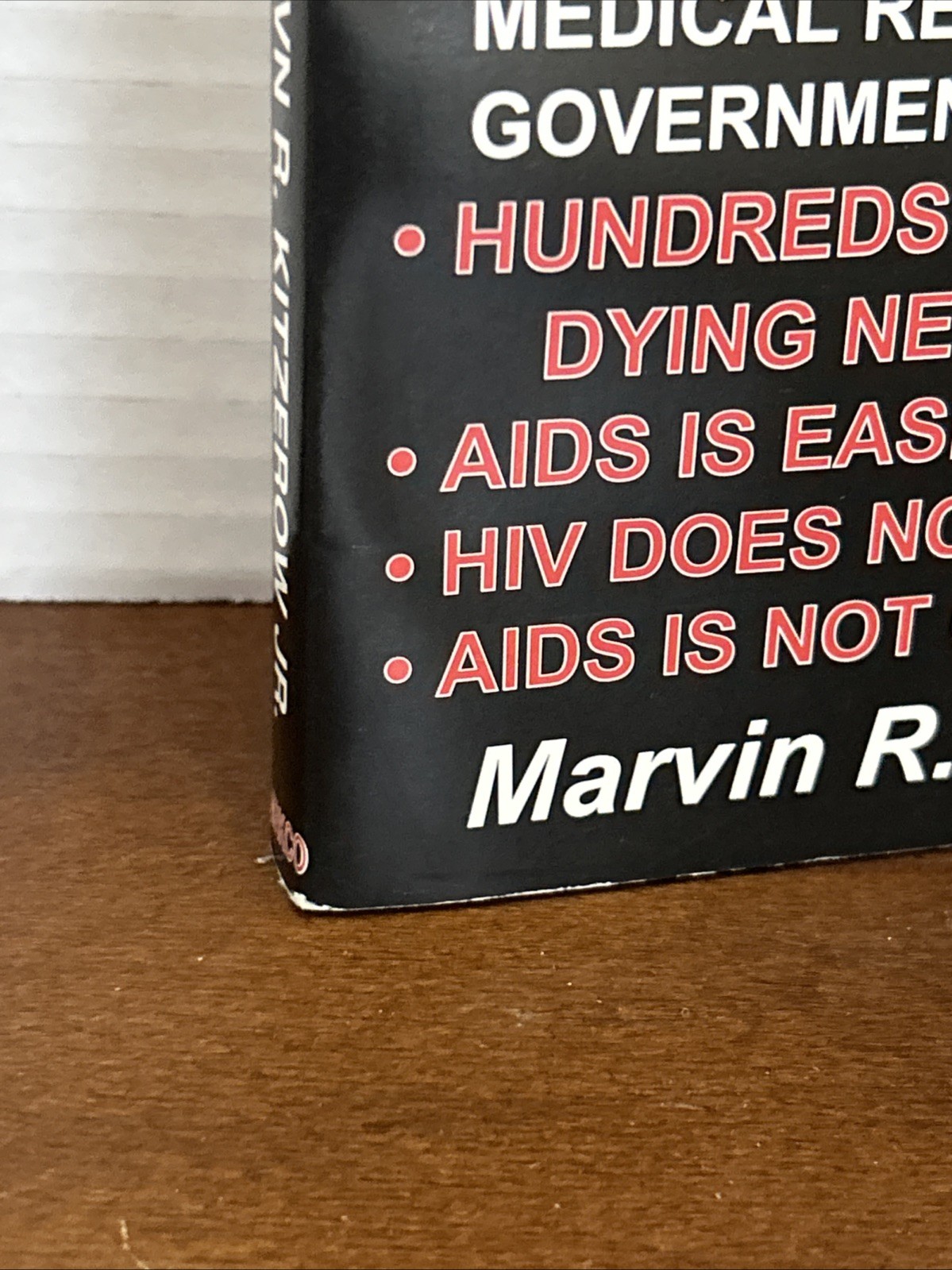 The AIDS Indictment by Kitzerow, Marvin R., Jr.; Marvin R. Kitzerow Jr.