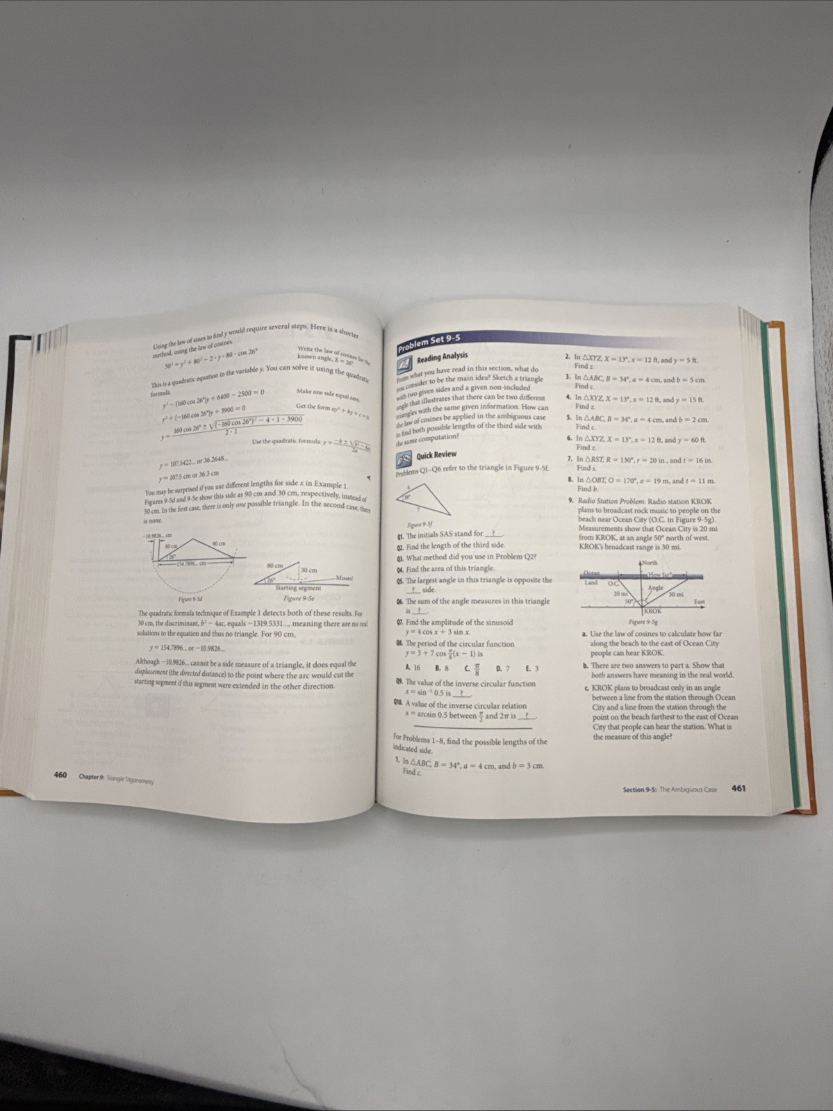 Precalculus with Trigonometry by Paul A Foerster HC 2012 Key Curriculum Press VG