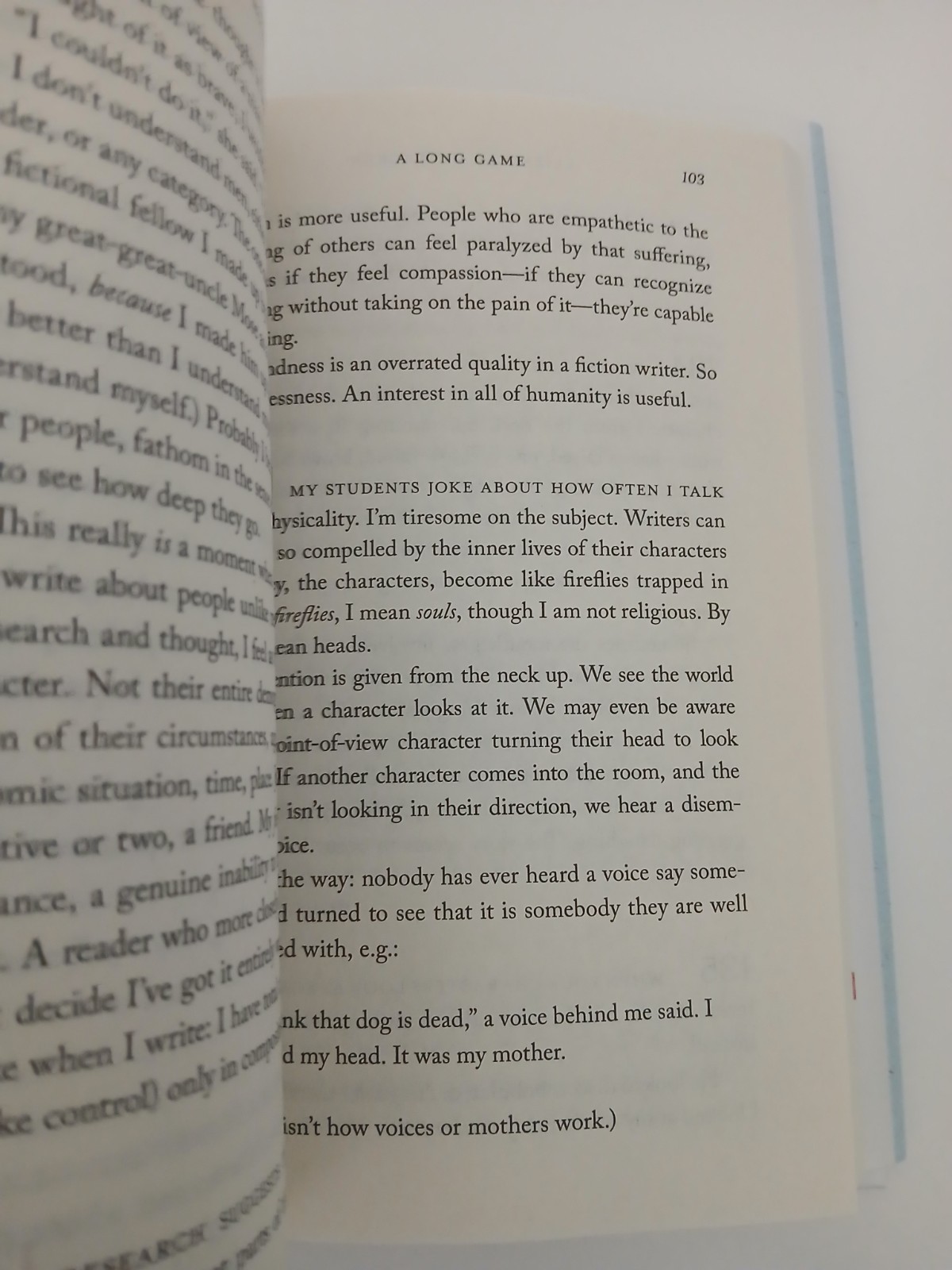 A Long Game: Notes On Writing Fiction by Elizabeth McCracken Hardback
