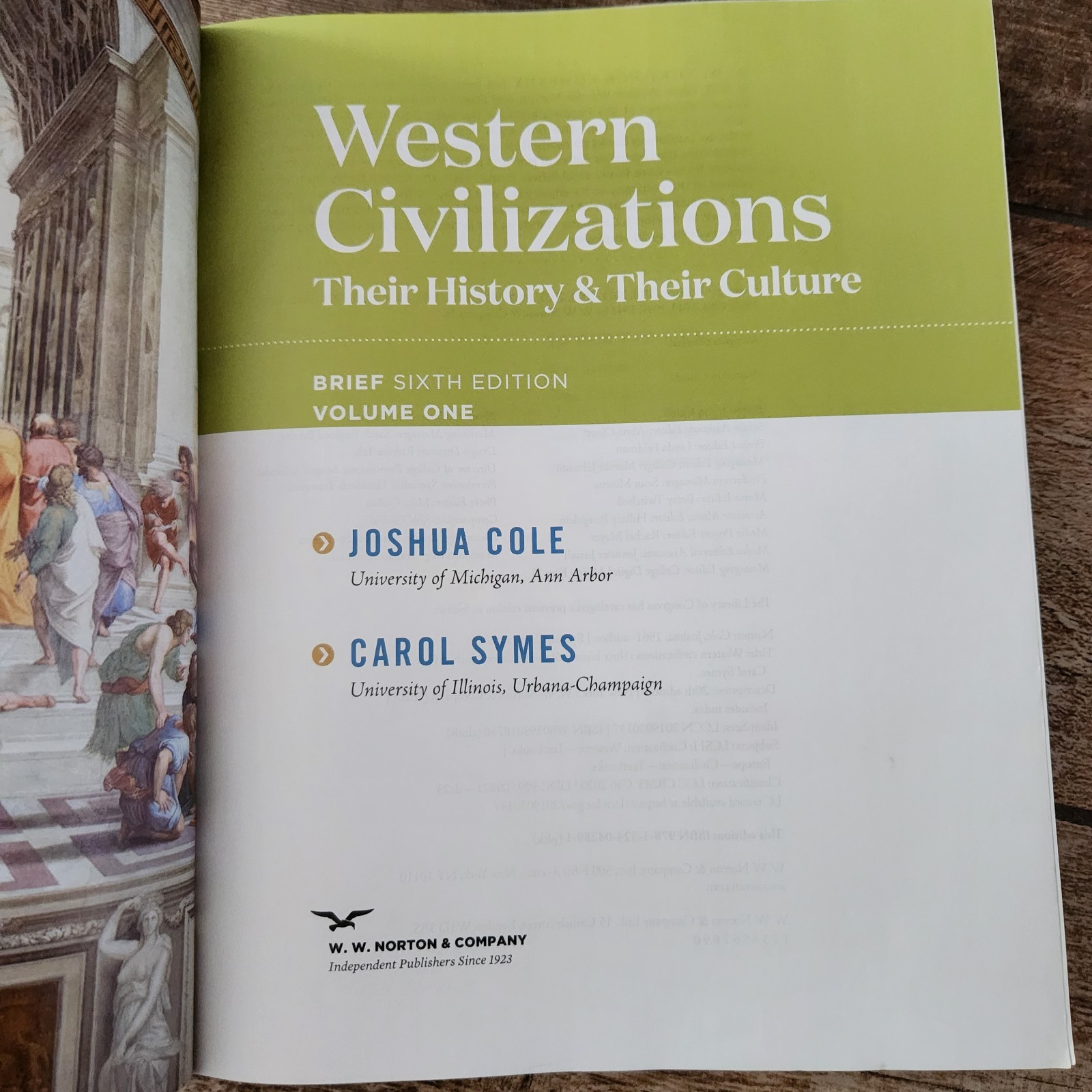 Western Civilizations Volume 1 Brief 6E Joshua Cole Carol Symes Norton PB
