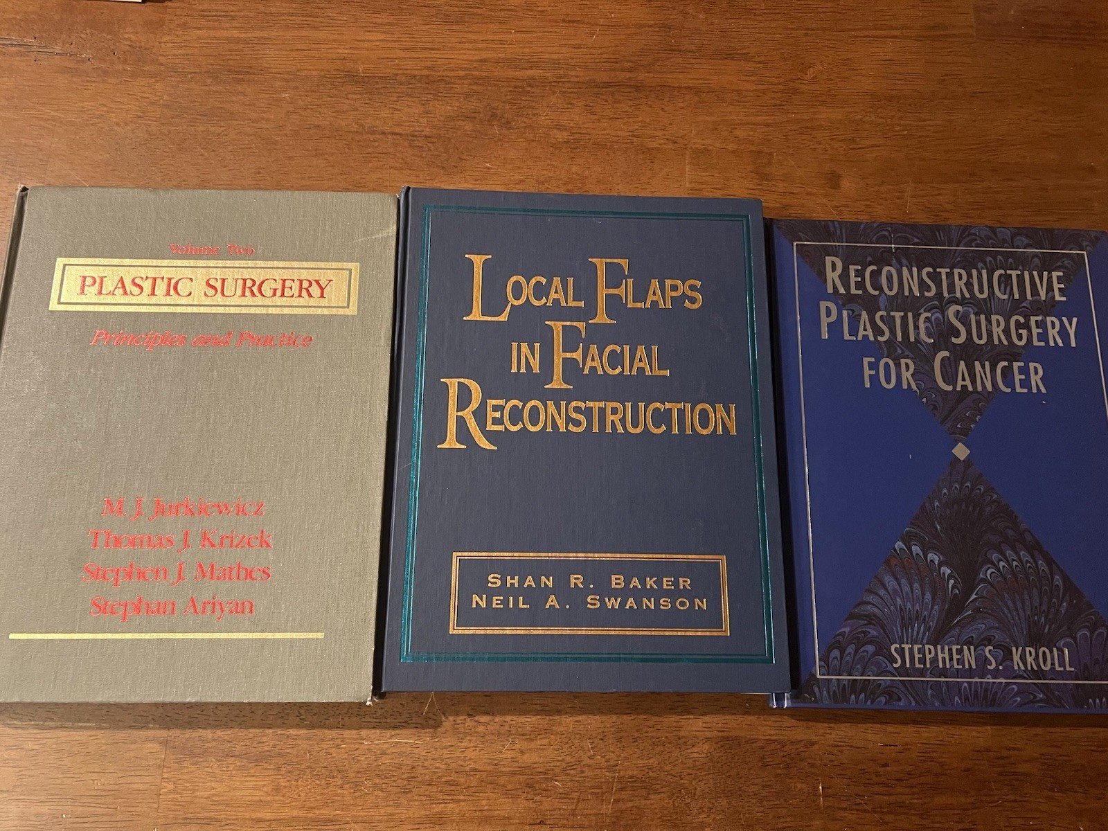 Lot Of 3 Plastic Surgery And Reconstruction Books