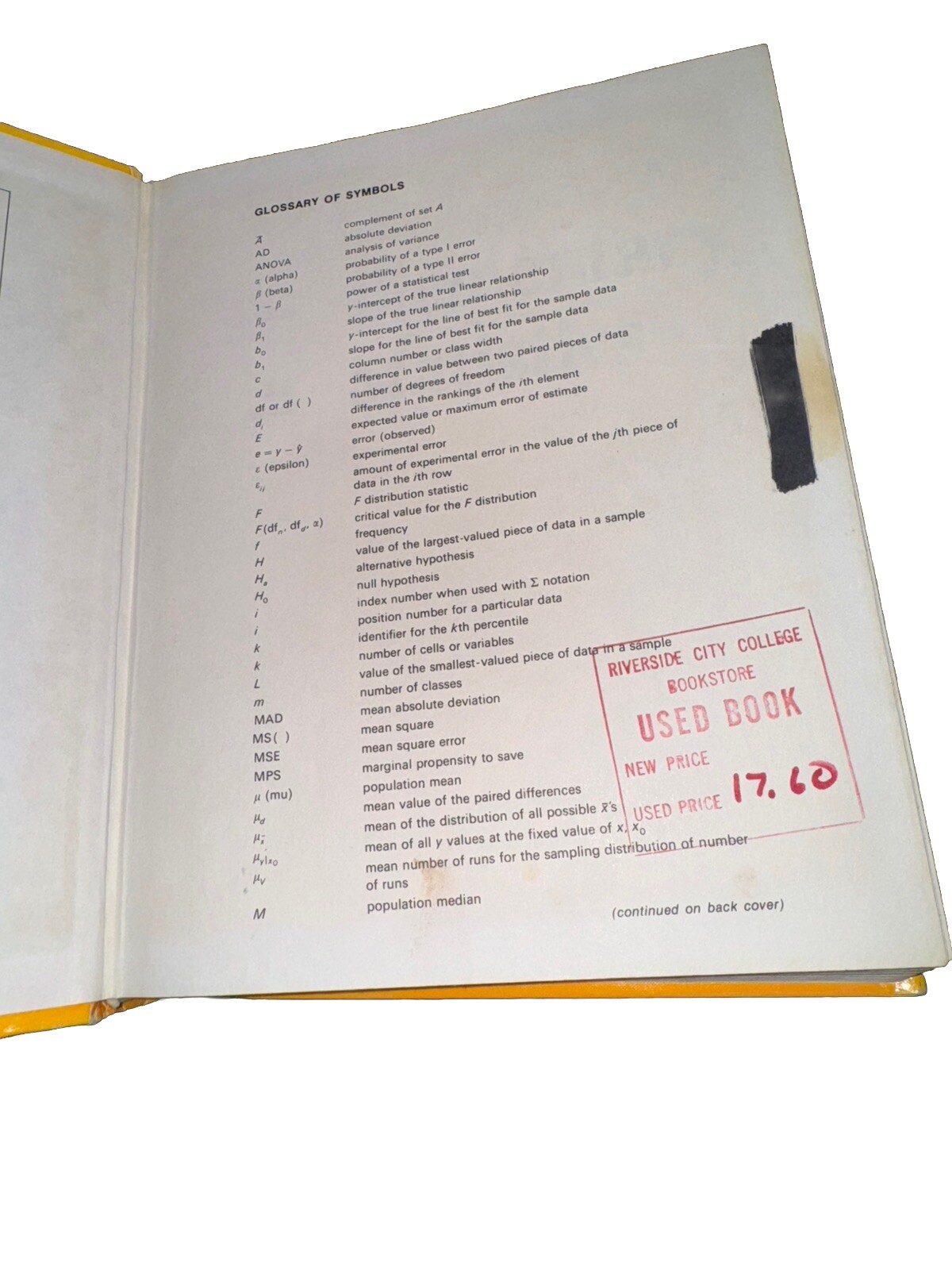 Elementary Statistics, Third Edition, by Robert Johnson 1980 Hardcover