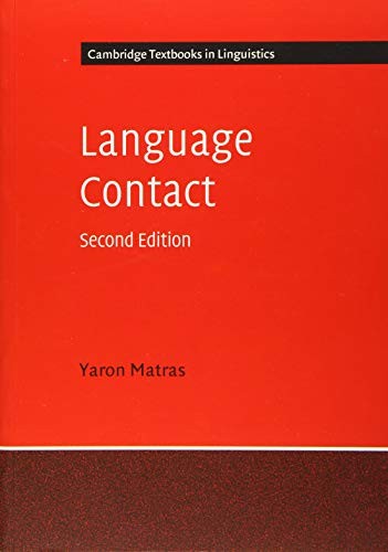 Language Contact (Cambridge Textbooks in Linguistics) By Yaron