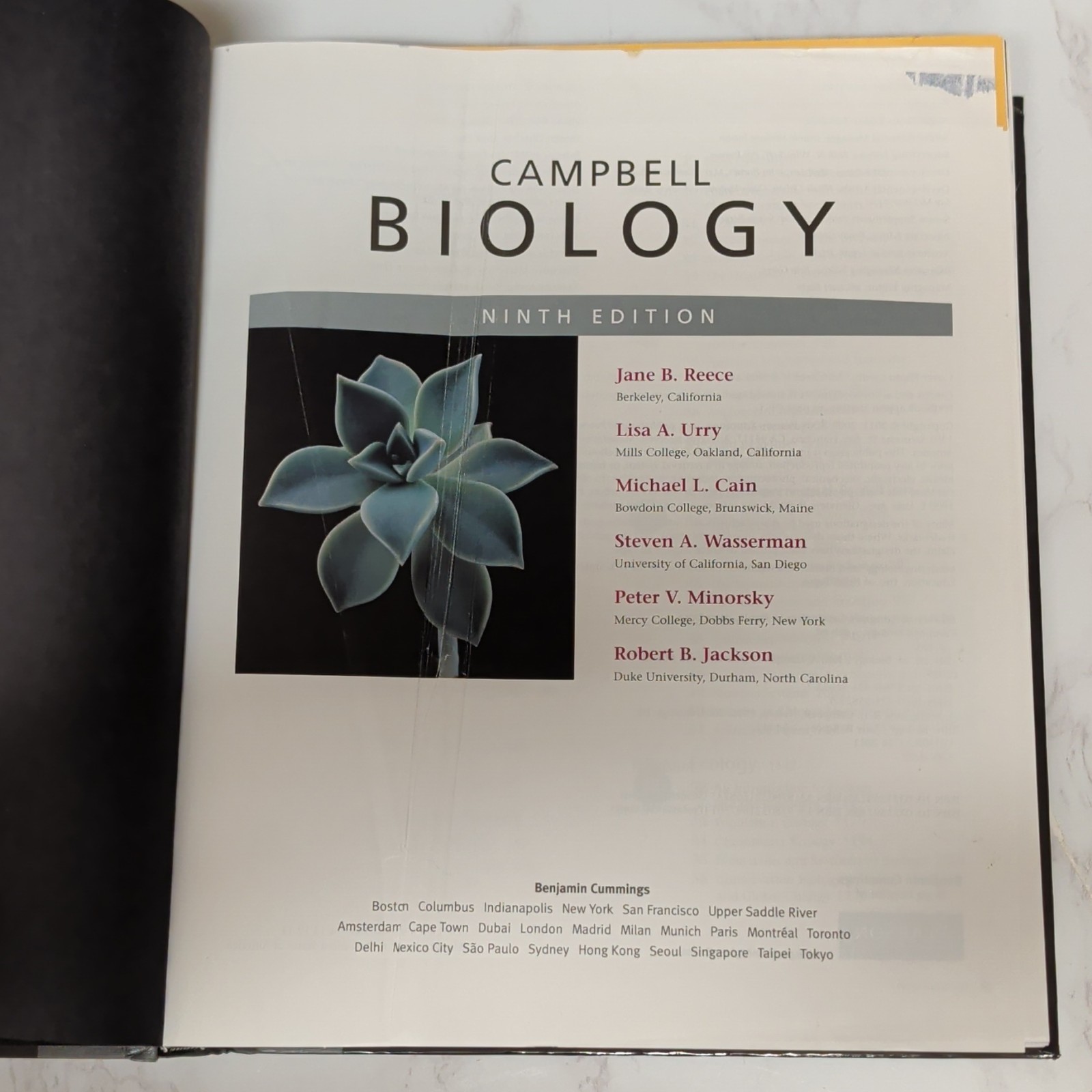 Benjamin Cummings Campbell Biology 9th Edition Hardcover Illustrated