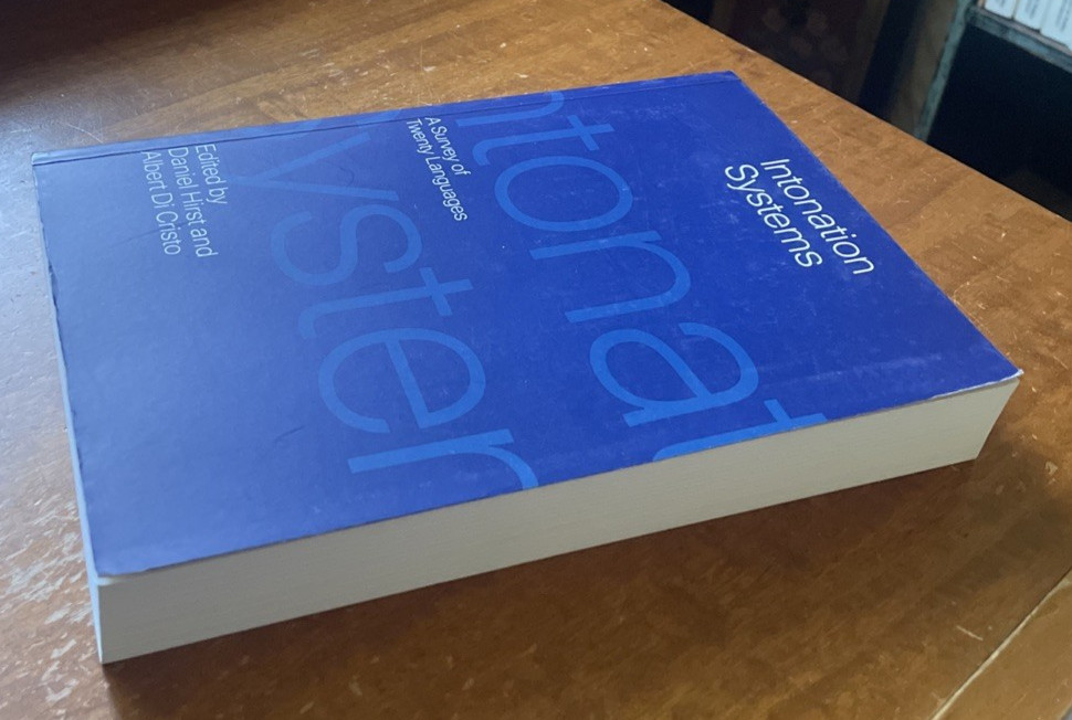 Intonation Systems: A Survey of Twenty Languages/Daniel Hirst, Albert Di Cristo