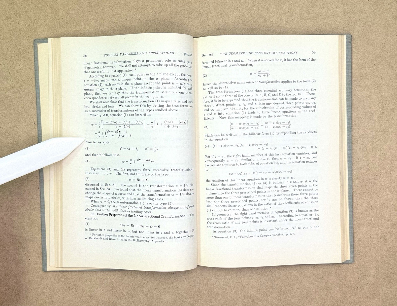 Vintage 1948 Complex Variables & Applications 1st Edition by Churchill HC