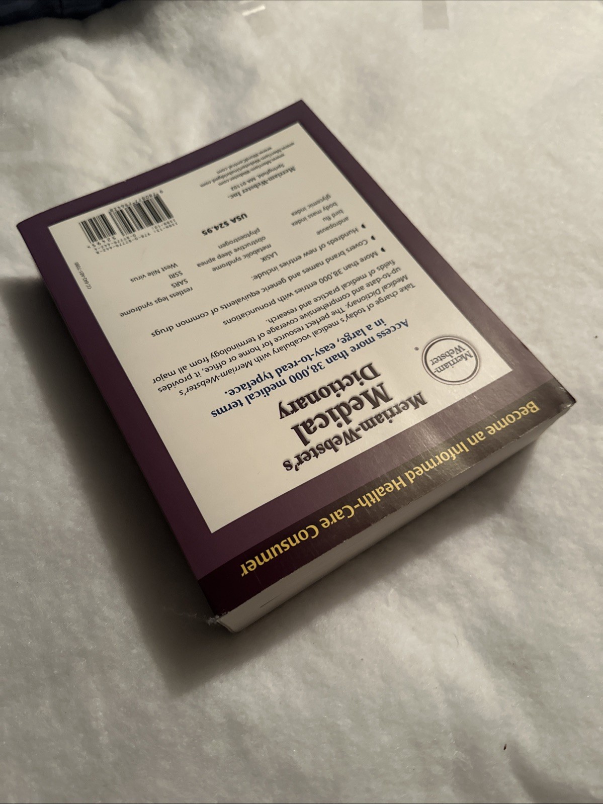 Merriam-webster’s Medical Dictionary – Mass Market Paperback – GOOD