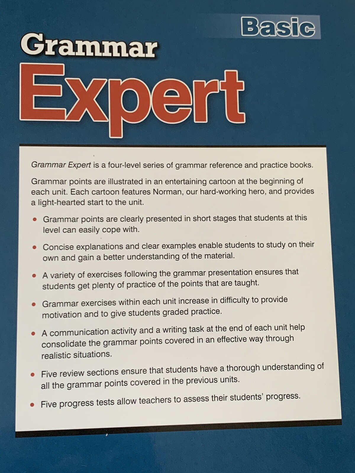 GRAMMAR EXPERT BASIC ESL Beginning Grammar Learning Heinle Like New Condition