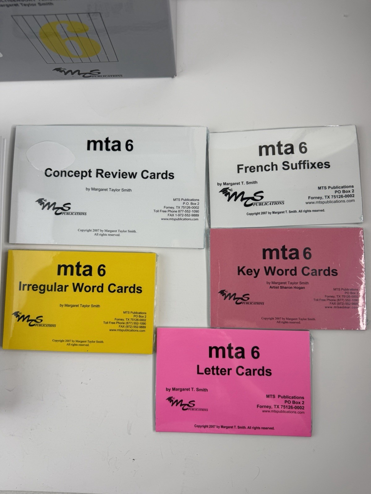 KIT: MTA Multisensory Teaching Approach Margaret Taylor Smith Reading Spelling 6