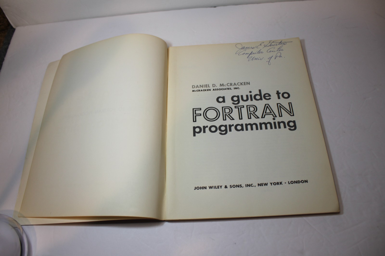 A Guide to Fortran Programming Daniel D. McCracken 1961 John Wiley &Sons