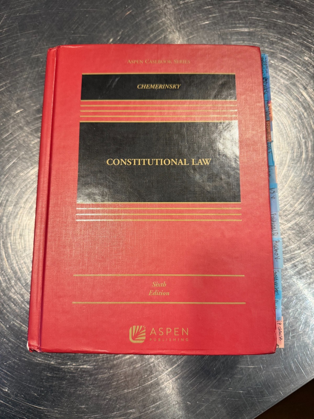 Constitutional Law by Erwin Chemerinsky (6th Edition, Hardcover)