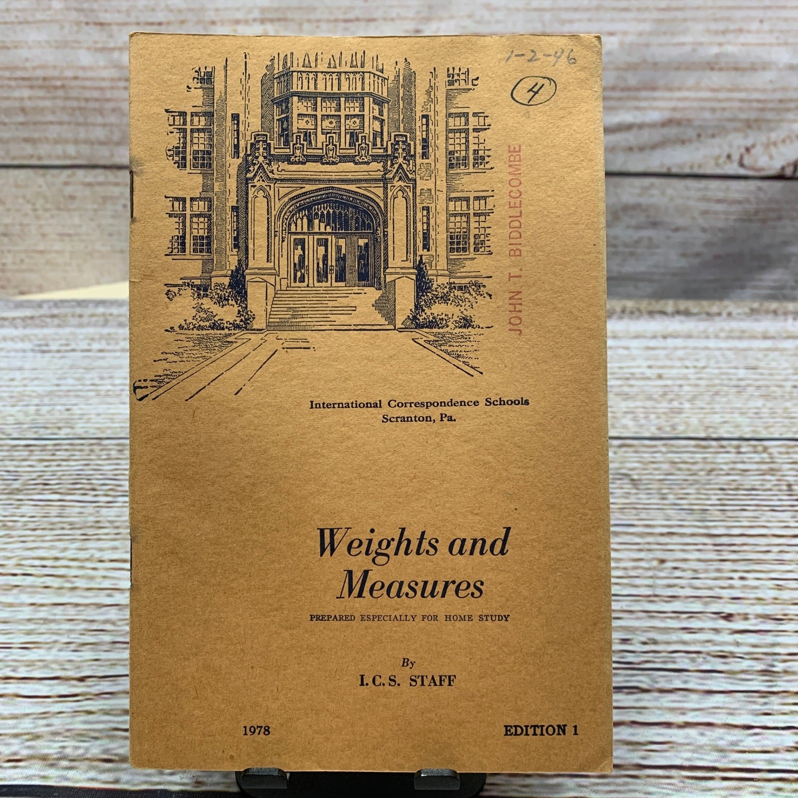 International Correspondence Schools Weights and Measures Book 1945 Edition