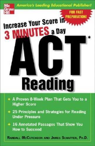 Increase Your Score In 3 Minutes A Day: ACT Reading (Test Prep) – GOOD