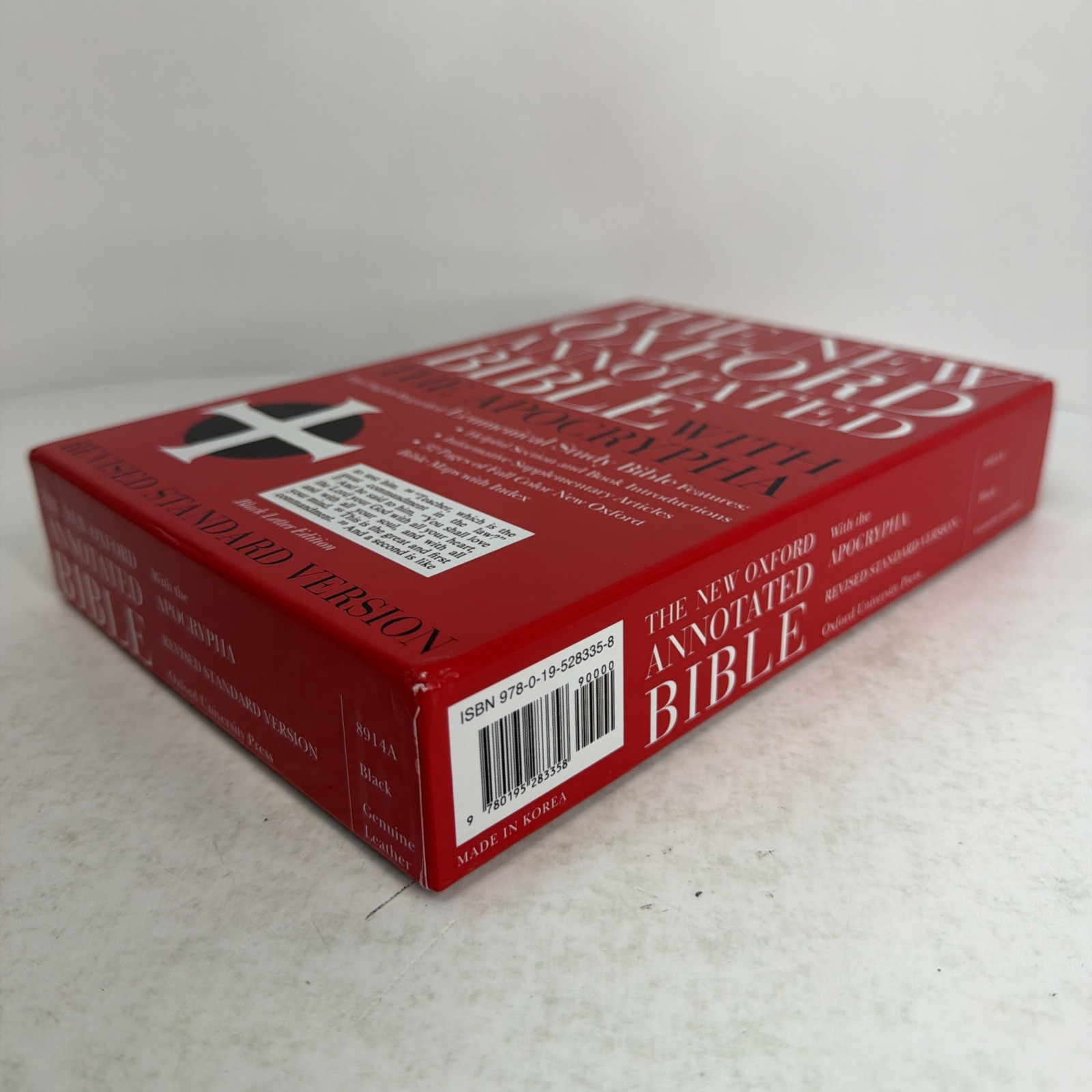 New Oxford Annotated Bible with Apocrypha Revised Standard Version Black Leather