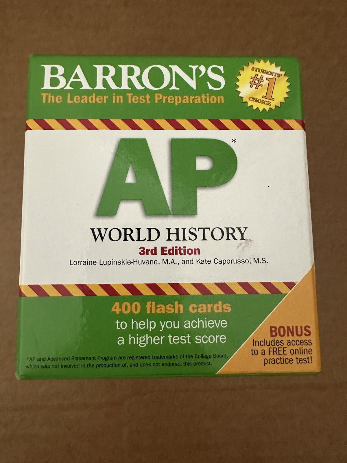 Barron’s Test Prep Ser.: AP World History Flash Cards (2016 Flash Cards) 3rd Ed