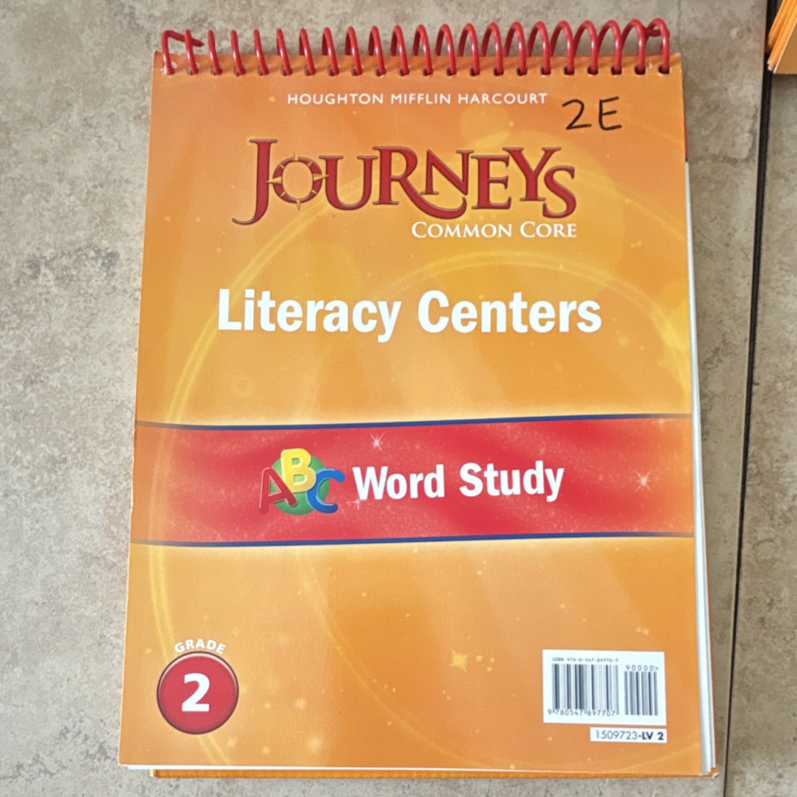 Houghton Mifflin Harcourt Journeys Literacy Centers Gr. 2 Spiral Bound Set of 3