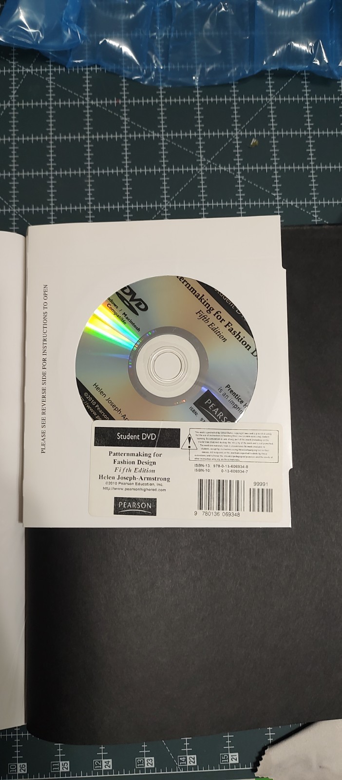 Patternmaking for Fashion Design 5th Ed – Helen Joseph Armstrong Unused DVD