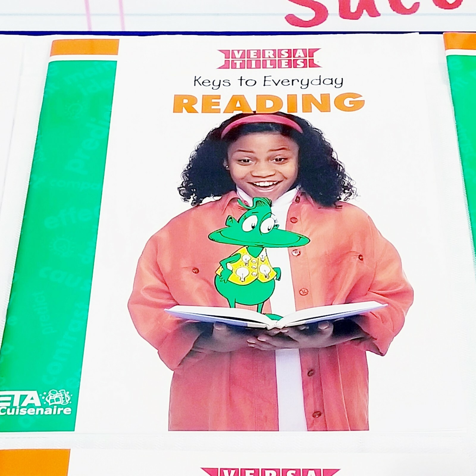 Level 3 Reading & Language Arts Lab Versa Tiles Kit + 8 Books 3rd Grade Children