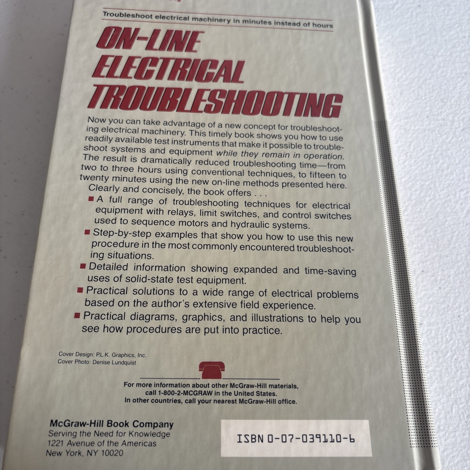 On-Line Electrical Troubleshooting Hardcover Lynn Lundquist 1989