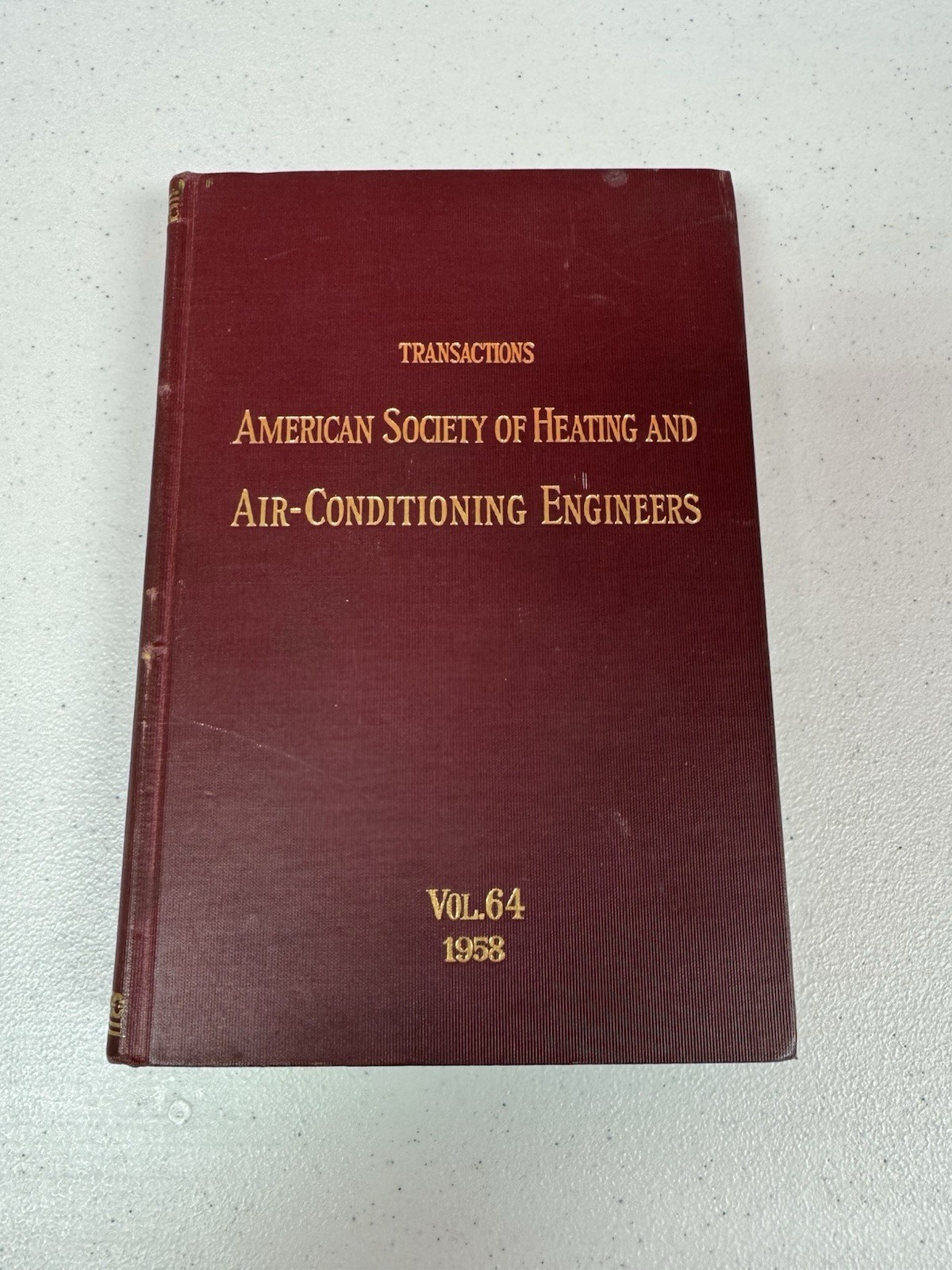 ASHRAE Transactions 1958 Vol 64 HVAC Engineering Solar Heat HC