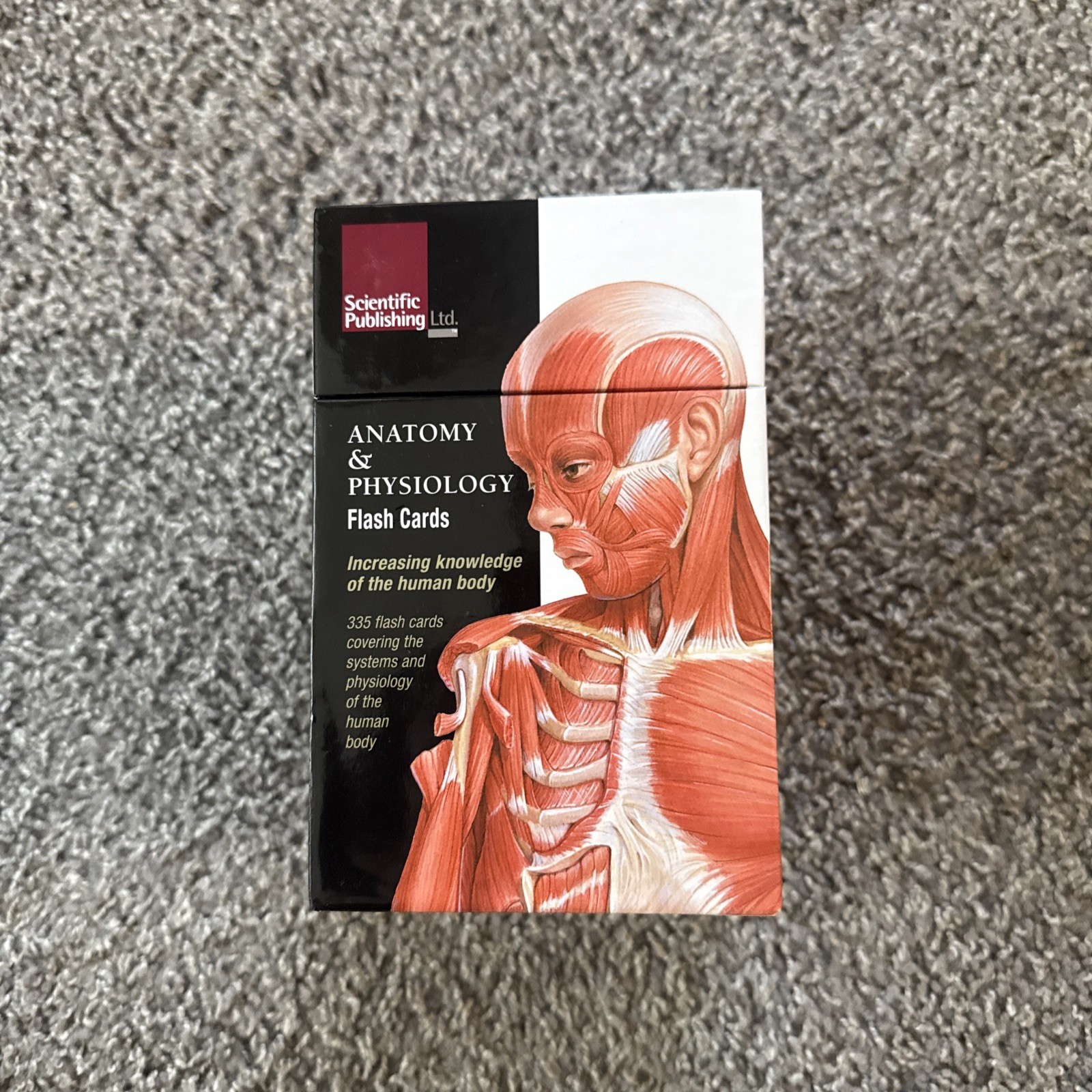 Anatomy & Physiology Flash Cards Scientific Publishing 335 Cards Pre-Med Box