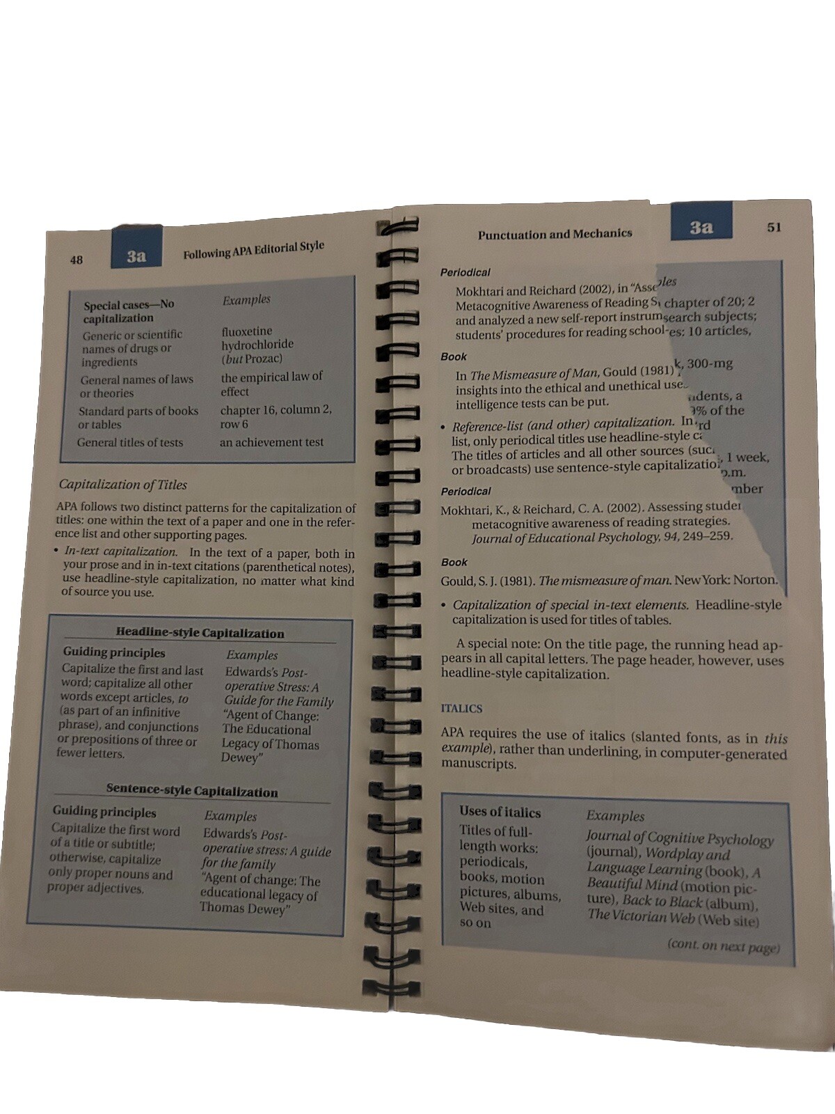 Pocket Guide to APA Style Spiral Bound By Robert Perrin