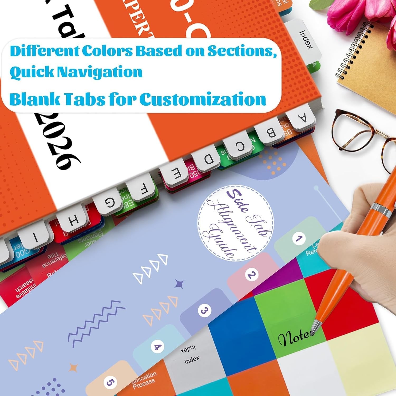 Easy Apply & Remove Index Tabs for Study Efficiency