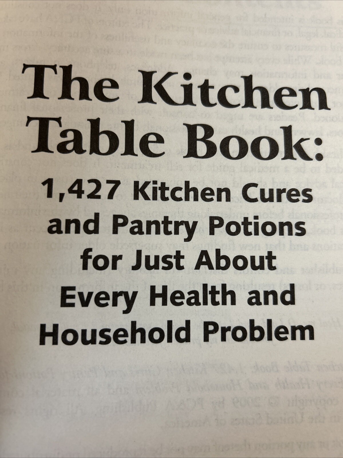 The Kitchen Table Book : 1,427 Kitchen Cures and Pantry Potions for Just…