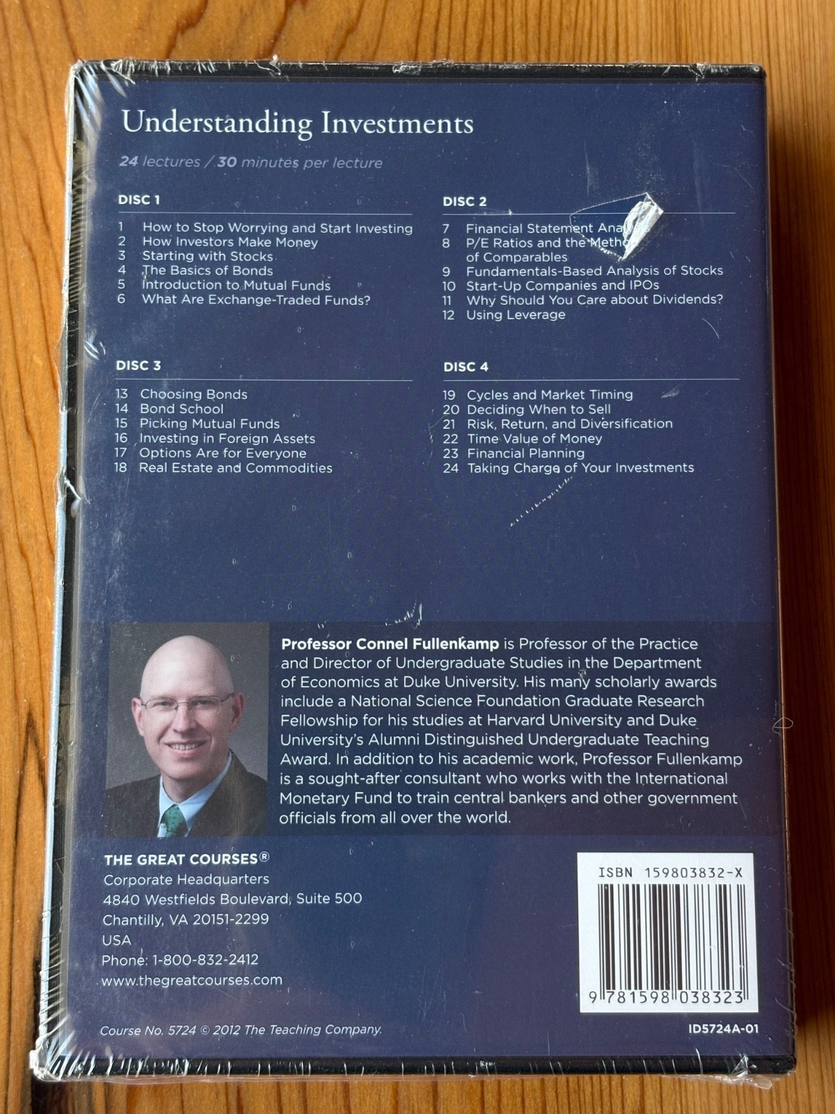 NEW Great Courses: Understanding Investments – 4 DVDs and Book