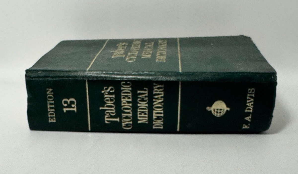 Tabers Cyclopedic Medical Dictionary 13th Edition 1977 Hardcover F A Davis