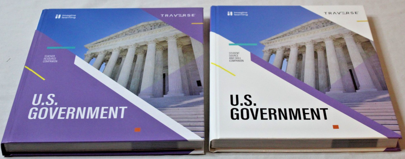 Imagine Learning Traverse U.S. Government Teacher & Student Textbook Set