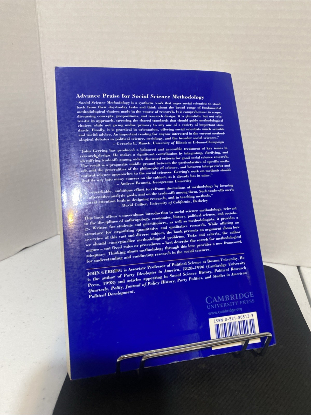 Social Science Methodology : A Criterial Framework by John Gerring (2001, Trade