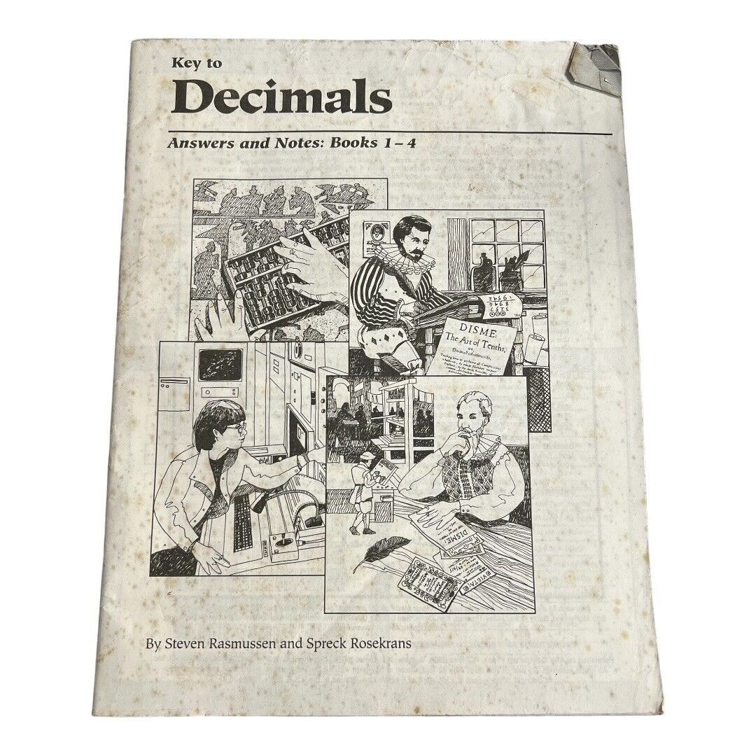 Key to Decimals Answer Key and Notes for Books 1-4~Key Curriculum Press ~ P6 10