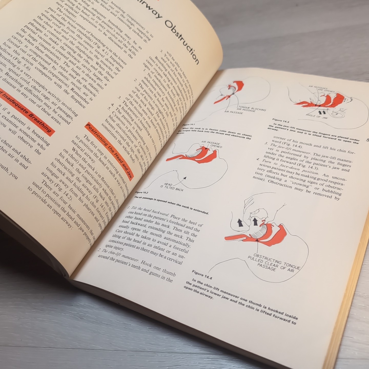 Vintage Early Emergency Care Transportation Sick Injured AAOS EMT Manual 1970s