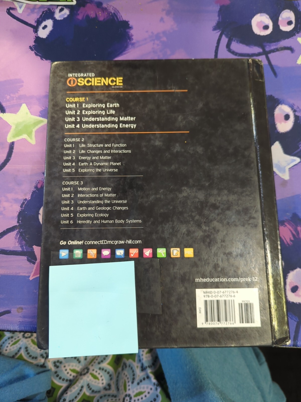 School Issued Science Textbooks