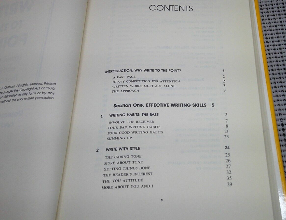 Write to the Point Letters, Memos, Reports Rosemary T. Fruehling