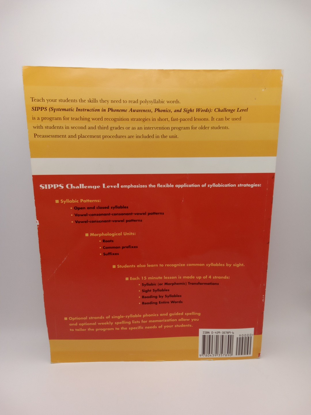 SIPPS Polysyllabic Decoding Challenge Level – John Shefelbine & Kathrine Newman