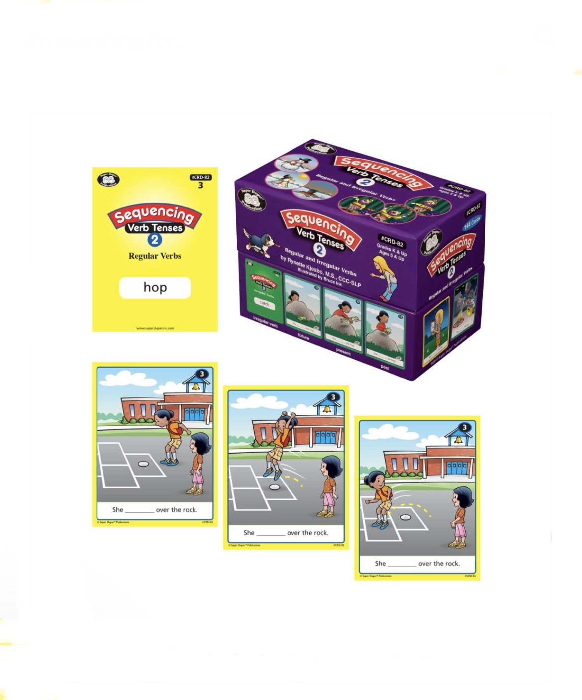 Super Duper Publications: Sequencing Verb Tenses Bundle (Set 1 and Set 2) Cards