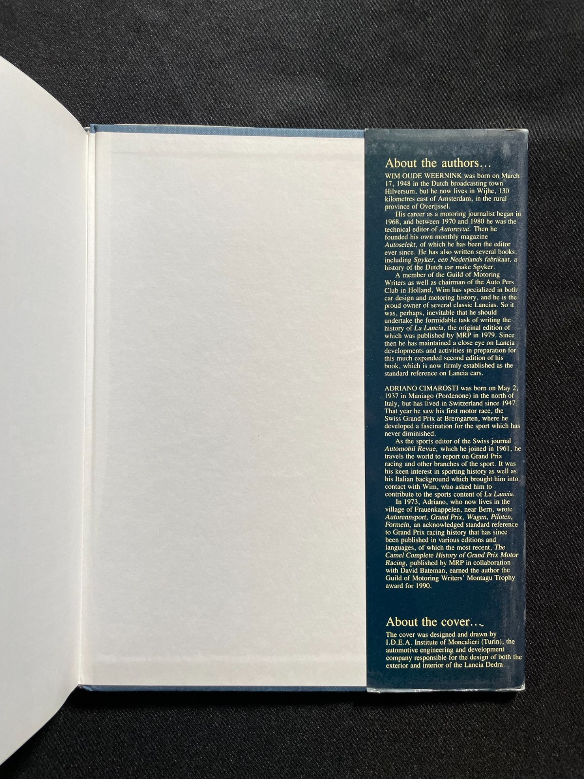 “La Lancia” Wim Oude Weernink 1991 (Hardcover) Motor Racing Pub.