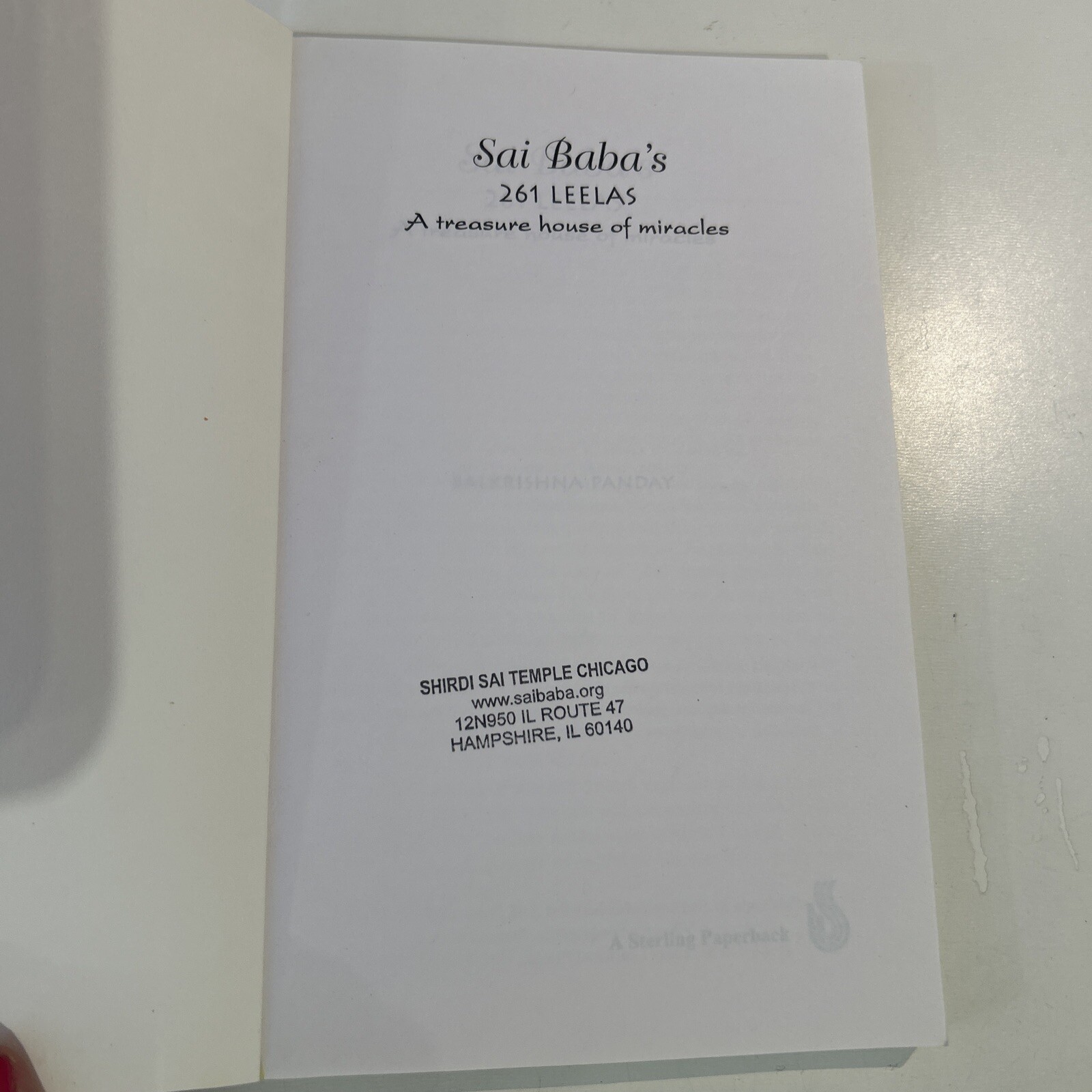 SAI BABA’S 261 LEELAS: A TREASURE HOUSE OF MIRACLES By Balkrishna Panday