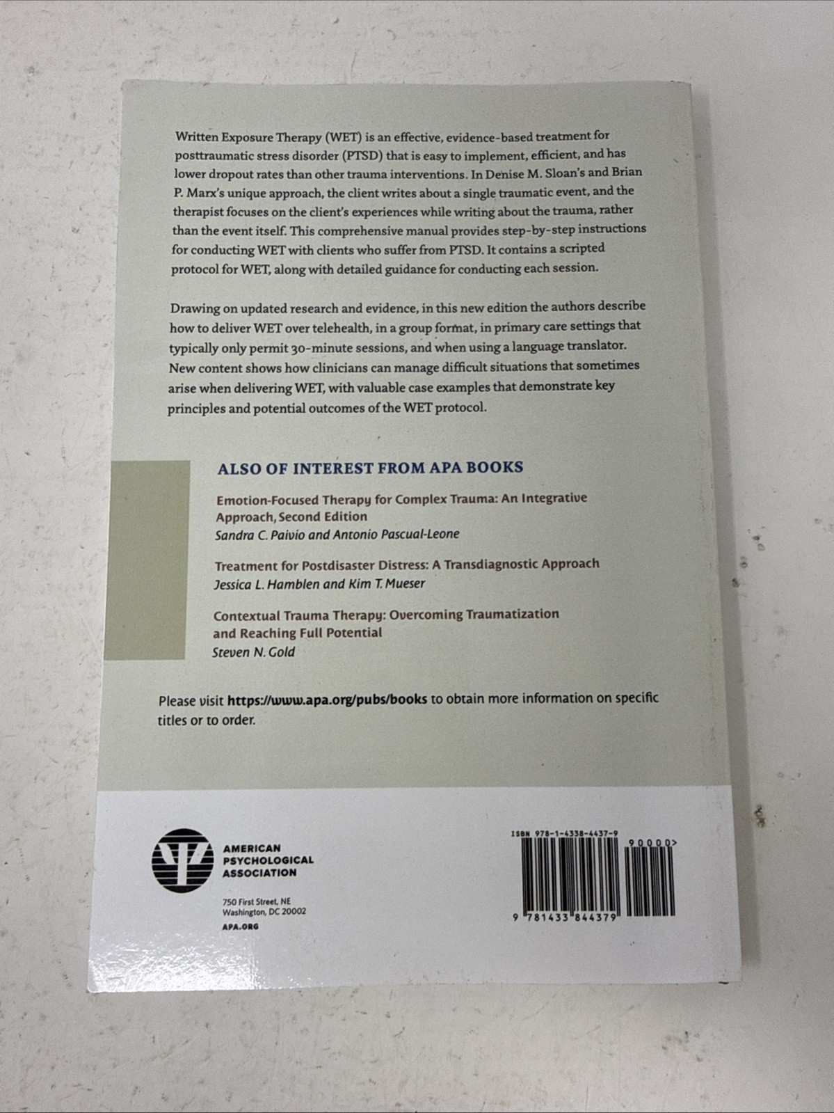Written Exposure Therapy for PTSD: A Brief Treatment Approach for Mental… 2nd Ed