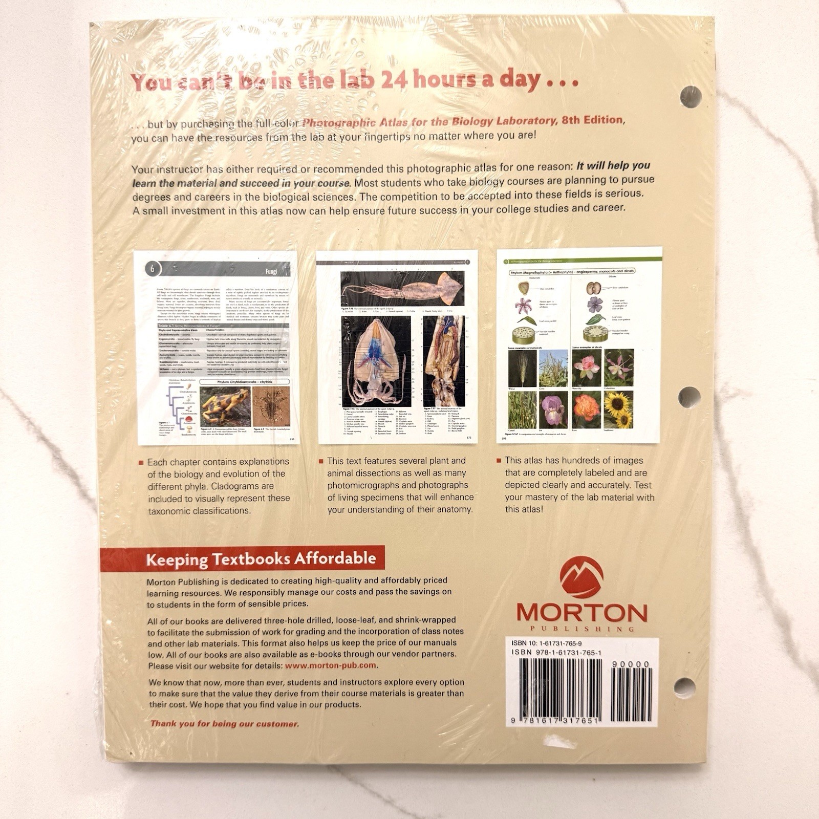 Van De Graaff’s Photo Atlas for the Biology Laboratory 8th Edition NEW & SEALED