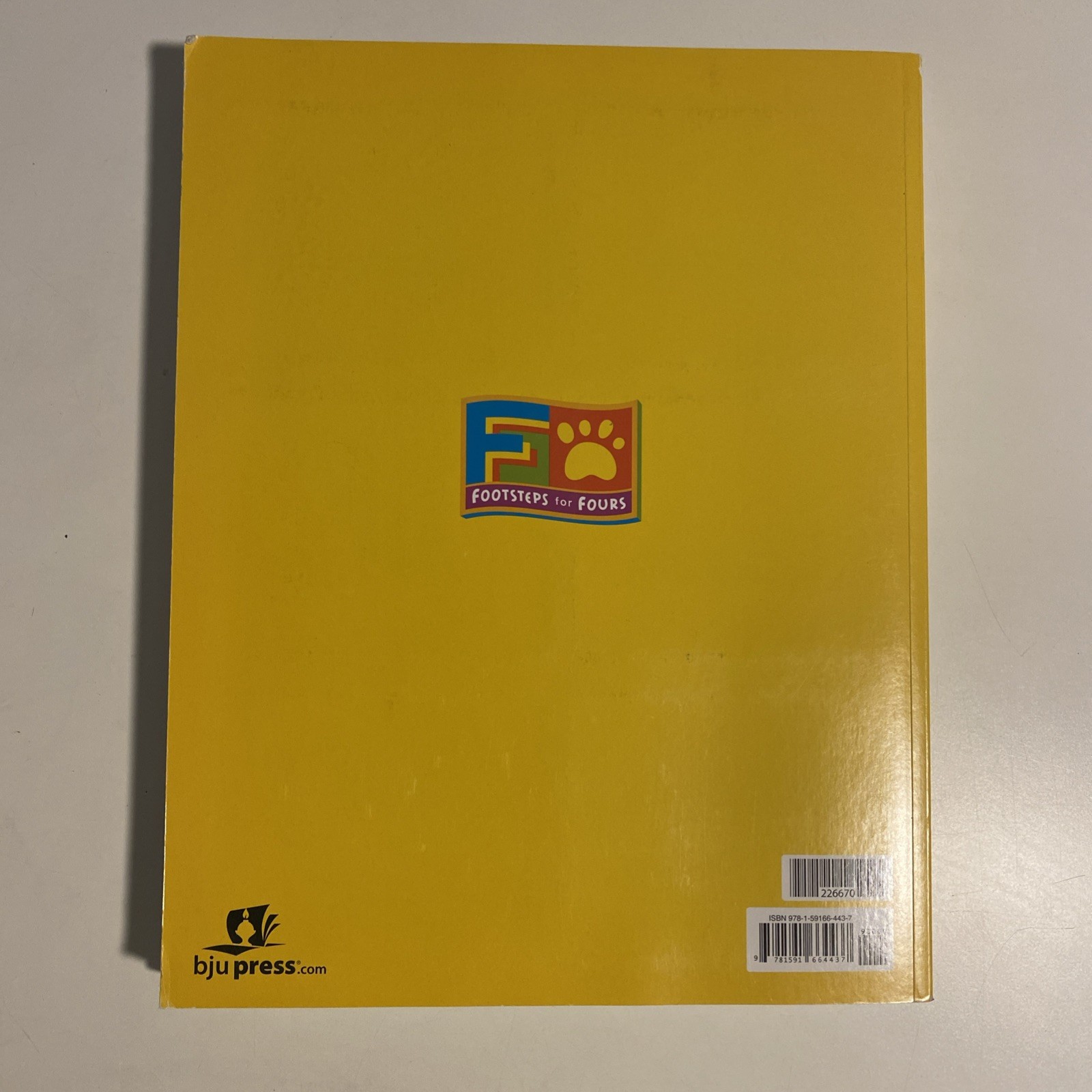 BJU Footsteps for Fours Second Edition Activity Packet