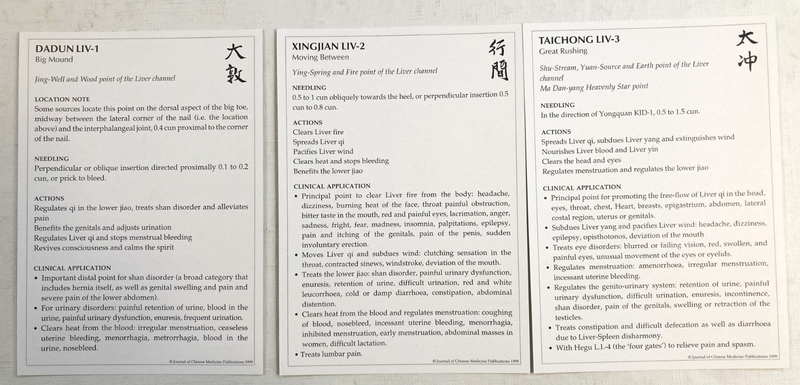 Flashcards Box Set for “A Manual of Acupuncture” Mazin Al-Khafaji Peter Deadman