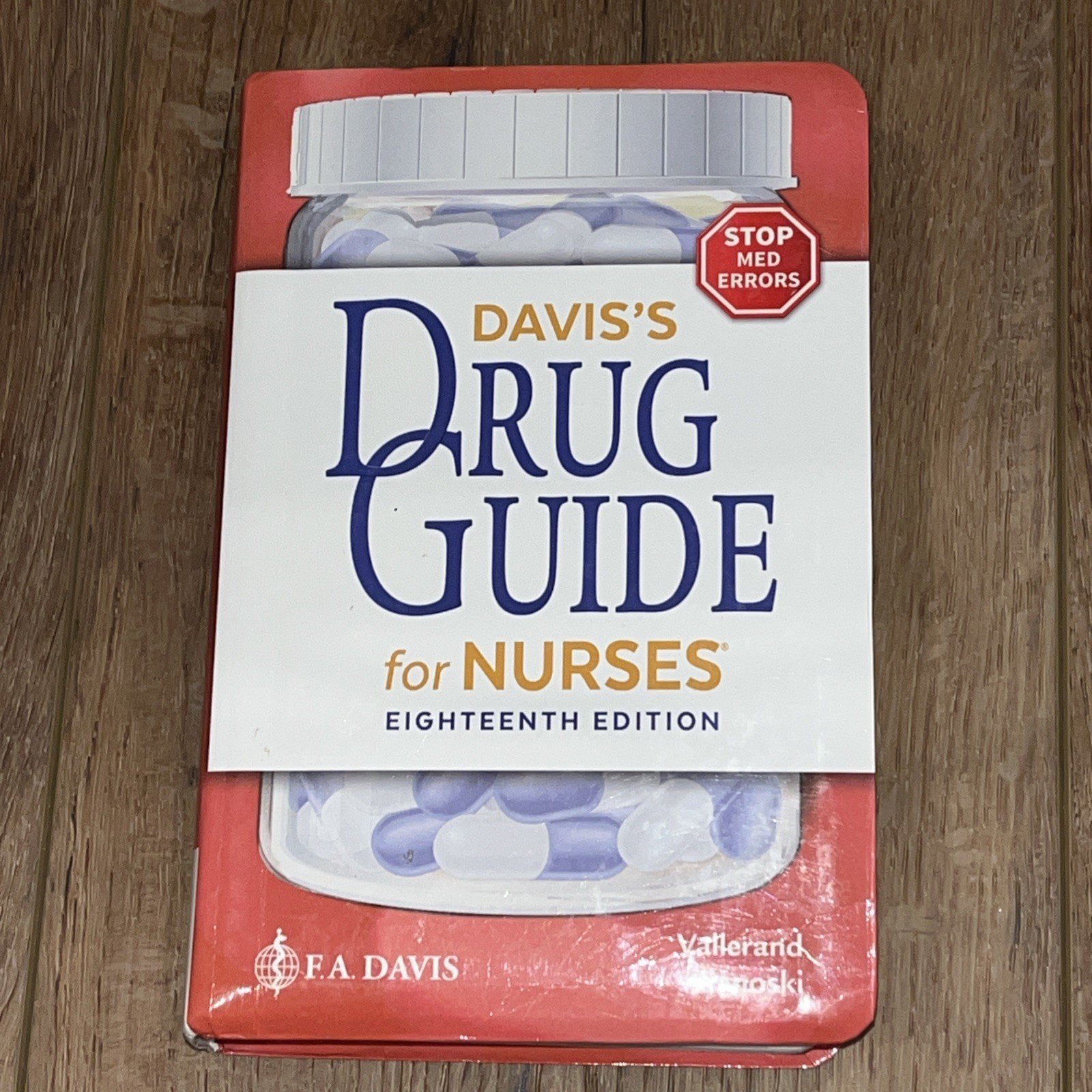Davis’s Drug Guide for Nurses 18th Ed by Vallerand PhD Scratched Code